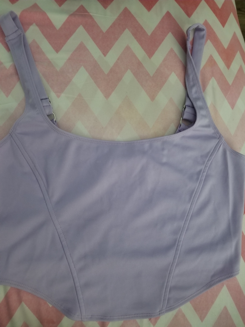 Bear Dance Lavender Scoop Bandeau Crop Top